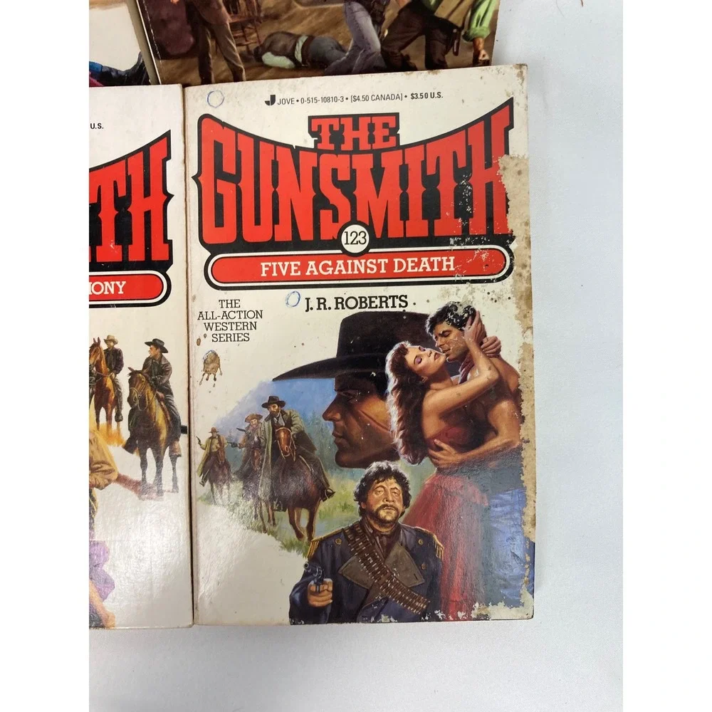 J.R. Roberts The Gunsmith Western Paperback Lot of 6 Nos 123, 130, 137 & 3 more